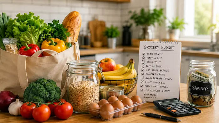 Feature image of 25 Grocery Budget Tips That Actually Save Money