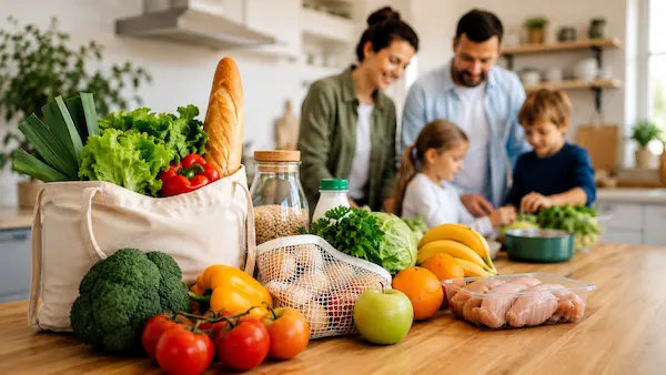 Feature image of How to Budget Groceries for a Family of 4 A Practical Monthly Plan