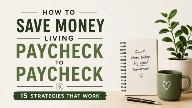 How to Save Money Living Paycheck to Paycheck 15 Strategies That Work